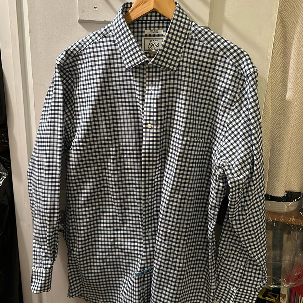 Joseph A Banks 1905 check shirt